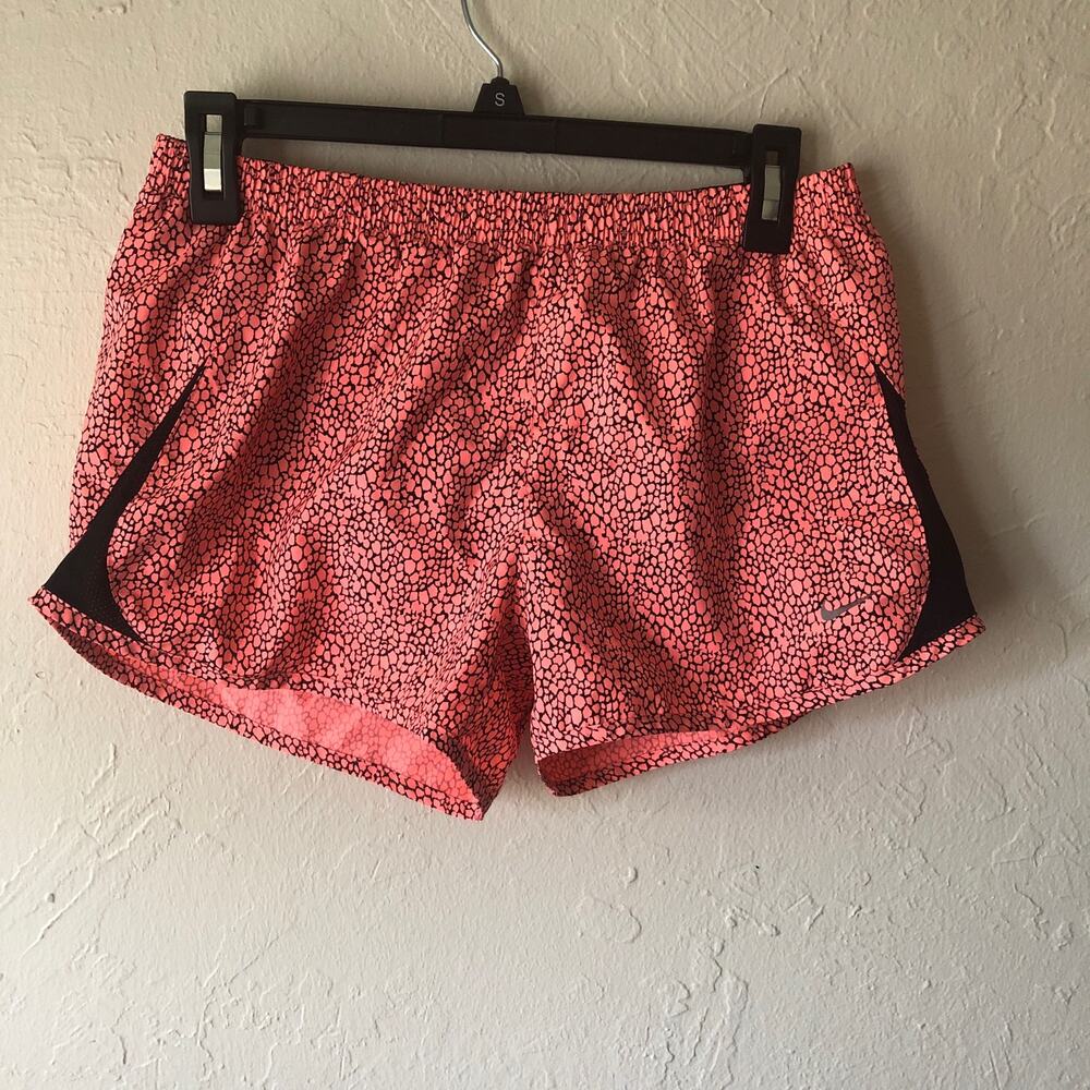 Women’s Nike Orange and Black Shorts Sz M